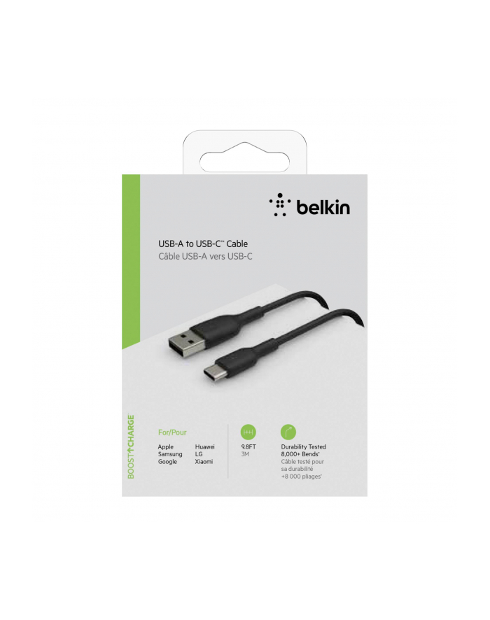 belkin Kabel USB-A - USB-C 3m czarny główny