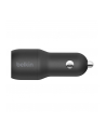 belkin Ładowarka samochodowa Dual USB-A 1m 24W czarna - nr 11