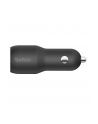 belkin Ładowarka samochodowa Dual USB-A 1m 24W czarna - nr 2