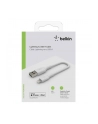 belkin Kabel PVC USB-A to Lightning 15cm White - nr 17