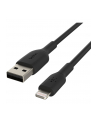 belkin PVC USB-A to Lig htning 1m Black - nr 24