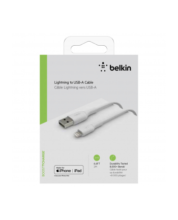 belkin Kabel PVC USB-A to Lightning 2m White