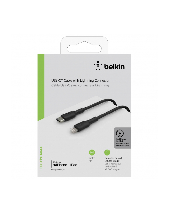 belkin Kabel PVC USB-C to Lightning 1m Black główny