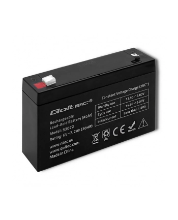 qoltec Akumulator AGM 6V 7.2Ah nr 1