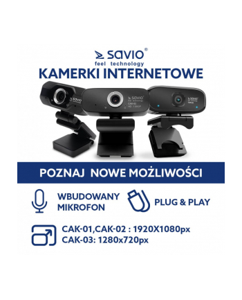 elmak Kamera Internetowa USB HD SAVIO CAK-03