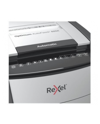 rexel Niszczarka Optimum AutoFeed+ 600X/600kartek/P-4/kosz 110l