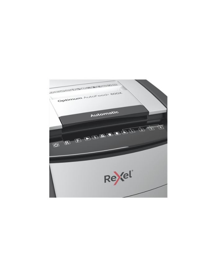 rexel Niszczarka Optimum AutoFeed+ 600X/600kartek/P-4/kosz 110l główny