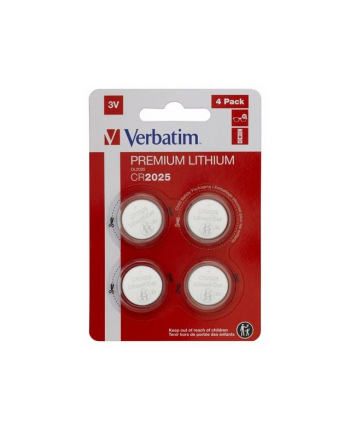 VERBATIM BATERIA LITOWA CR2025 (4 SZT) 49532