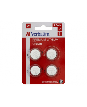 VERBATIM BATERIA LITOWA CR2025 (4 SZT) 49532
