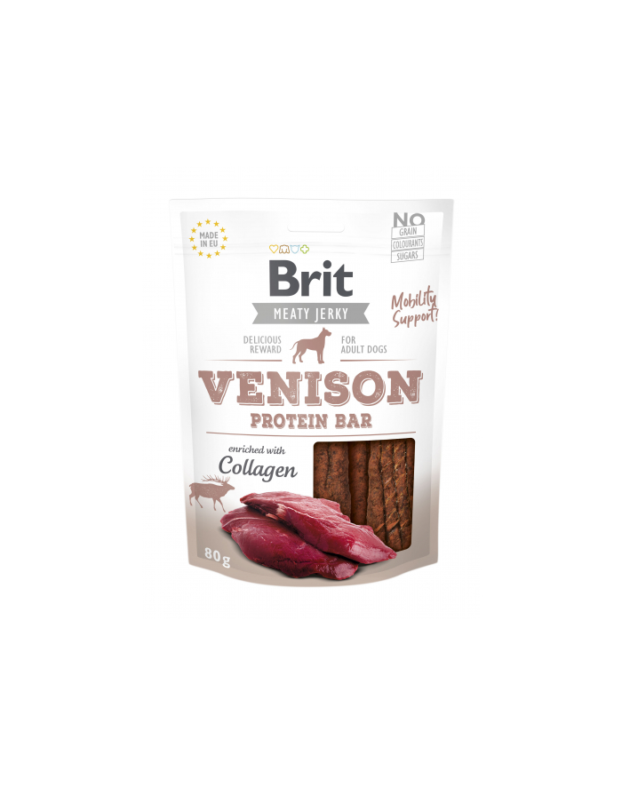 BRIT JERKY Venison Protein BAR 200g główny