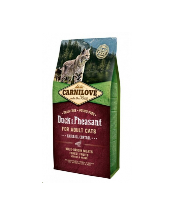 brit CARNILOVE CAT DUCK'PHEASANT HAIRBALL CONTROL 6KG