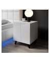 cama meble Szafka nocna REJA biały połysk/ biały połysk - nr 16