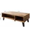 cama meble Ława/ Stolik NORD 110cm dąb wotan/antracyt - nr 2
