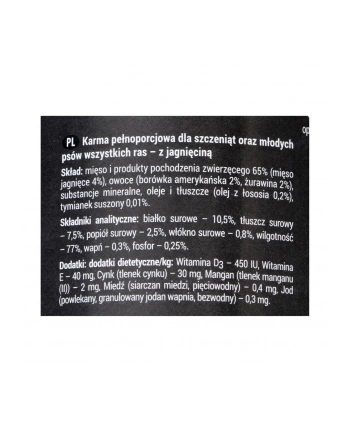 dolina noteci D NOTECI Rafi paszjunior jagniżurawborówka400g