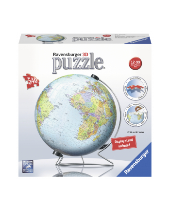 ravensburger RAV puzzle 3D Kula 540 Dziecinny globus 124367