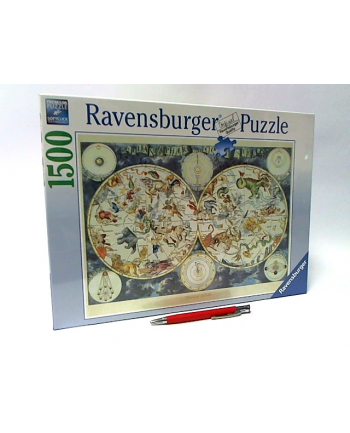 ravensburger RAV puzzle 1500 Mapa z fant. zwierzętami 160037