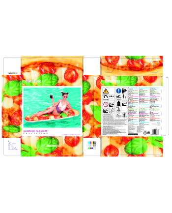 bestway Materac Pizza 188x130cm 44038
