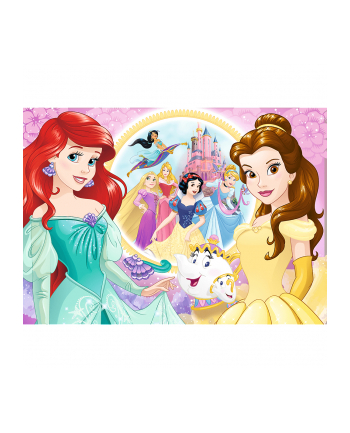 Puzzle 100el brokatowe Wspomnienia Belli i Arielki. Disney Princess. Księżniczki 14819 Trefl nr 2