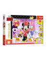 Puzzle 100el brokatowe Minnie i błyskotki Minnie Mouse 14820 Trefl - nr 3