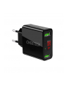choetech C0028 Black Ładowarka sieciowa LCD 2xUSB 2.2A 12W - nr 1