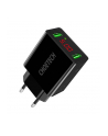 choetech C0028 Black Ładowarka sieciowa LCD 2xUSB 2.2A 12W - nr 5