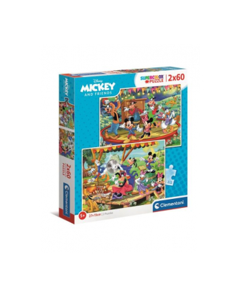 Clementoni Puzzle 2x60el Miki i Przyjaciele. Mickey and Friends 21620