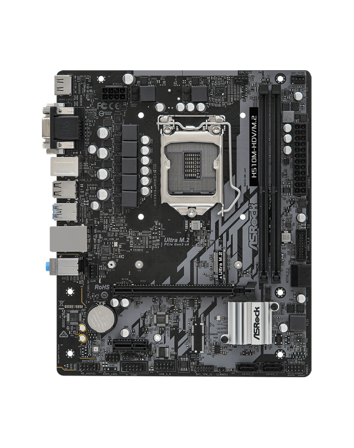 asrock Płyta główna H510M-HDV/M.2 s1200 2DDR4 HDMI/DVI/D-SUB M.2 mATX główny