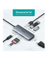 choetech HUB-M19 Gray USB-C 7w1 4K 100W Power Delivery 3xUSB 3.0 SD/TF - nr 7