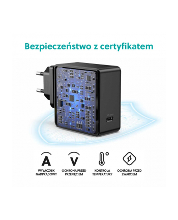 choetech Q4004 Black Ładowarka sieciowa 1xUSB-C 3A 60W