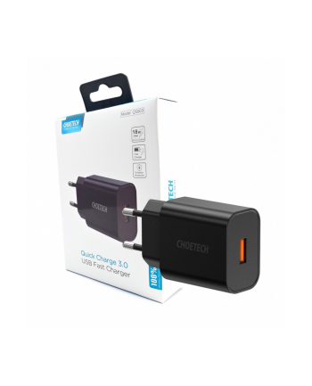 choetech Q5003 Black Ładowarka sieciowa 1xUSB Quick Charge 3.0 3A 18W