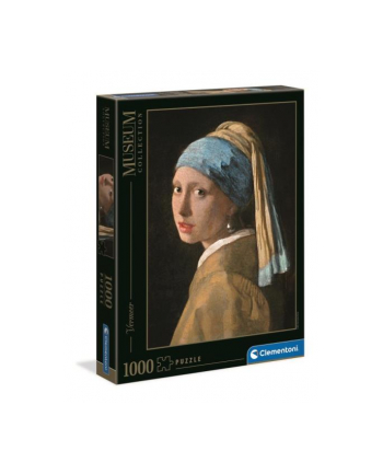 Clementoni Puzzle 1000el Museum Vermeer: Dziewczyna z perłą. Girl with a pearl earring 39614