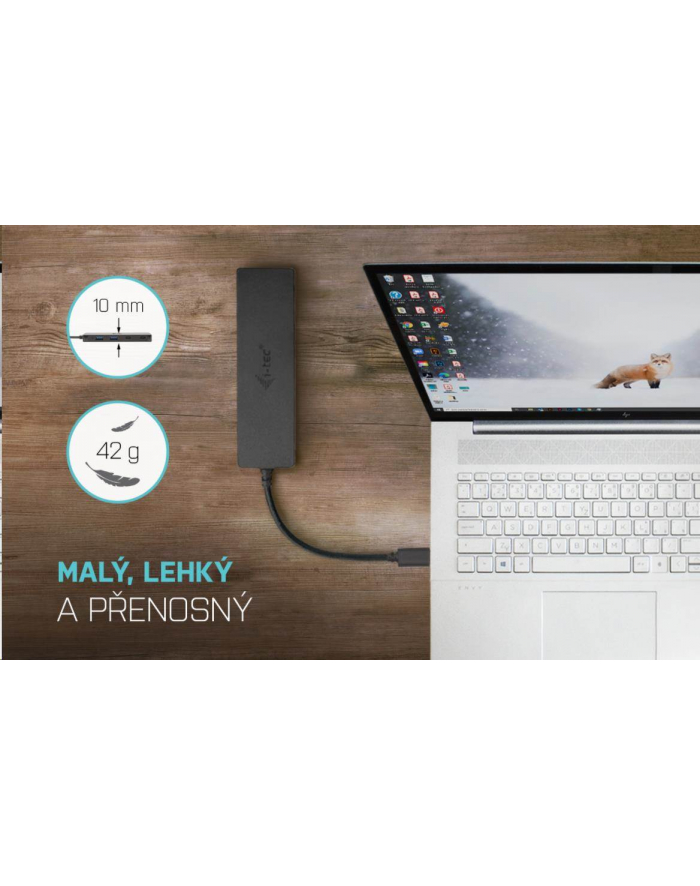 I-TEC USB-C Metal HUB 2xUSB 3.0 2xUSB-C 5Gbps without power adapter ideal for Notebook Ultrabook Tablet PC główny