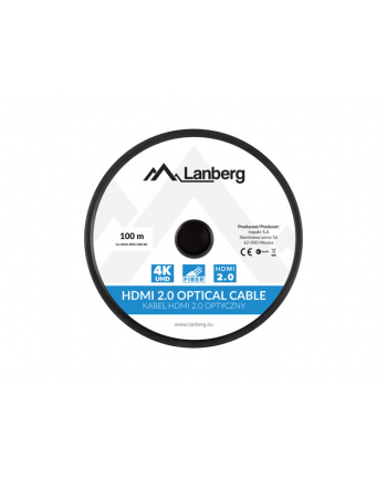 lanberg Kabel HDMI M/M v2.0 100 czarny CA-HDMI-20FB-1000-BK