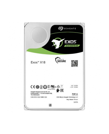 SEAGATE Exos X18 16TB HDD SATA 6Gb/s 7200RPM 256MB cache 3.5inch 24x7 SED 512e/4KN BLK