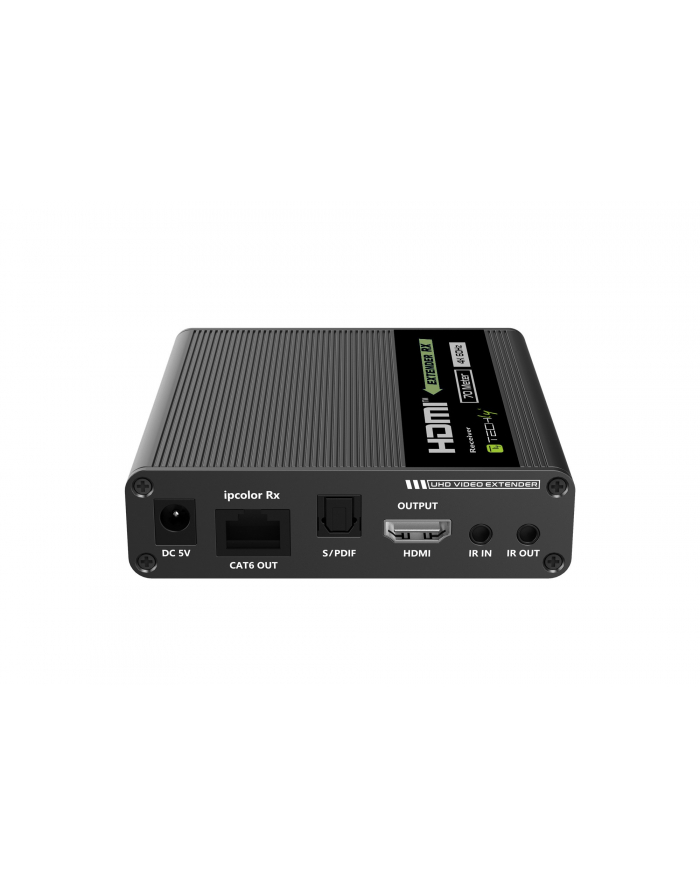 TECHLY Extender HDMI 4K UHD 60Hz 70m po Skrętce Cat6/6A/7 Kaskadowy główny