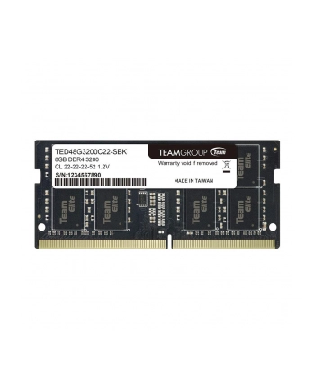 TEAM GROUP Elite 8GB DDR4 3200MHz SODIMM CL22 1.2V nr 2