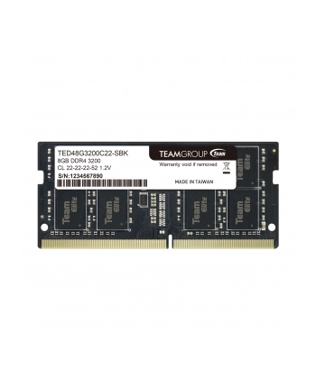 TEAM GROUP Elite 8GB DDR4 3200MHz SODIMM CL22 1.2V nr 1