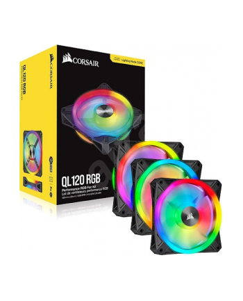 corsair Wentylatory QL120 iCUE RGB LED PWM 3-pak