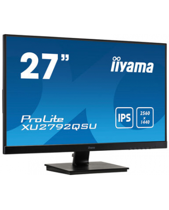 iiyama Monitor 27 cali XU2792QSU-B1 IPS,WQHD,DVI,HDMI,DP,USB3.0.FREESYNC