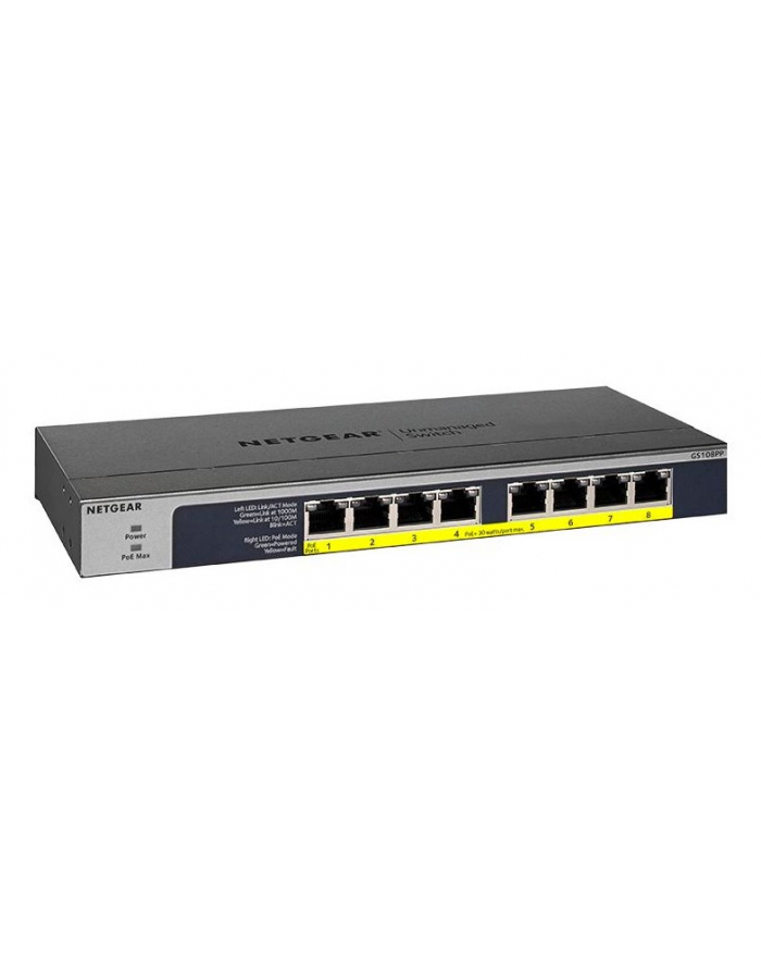 netgear Switch GS108PP 8xGE PoE/PoE+ główny