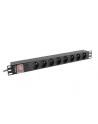 lanberg Listwa zasil.rack PDU 1U 16A 2m 8 gn. PDU-08E-0200-BK - nr 17