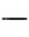 lanberg Listwa zasil.rack PDU 1U 16A 2m 6 gn. PDU-06E-0200-BK - nr 5