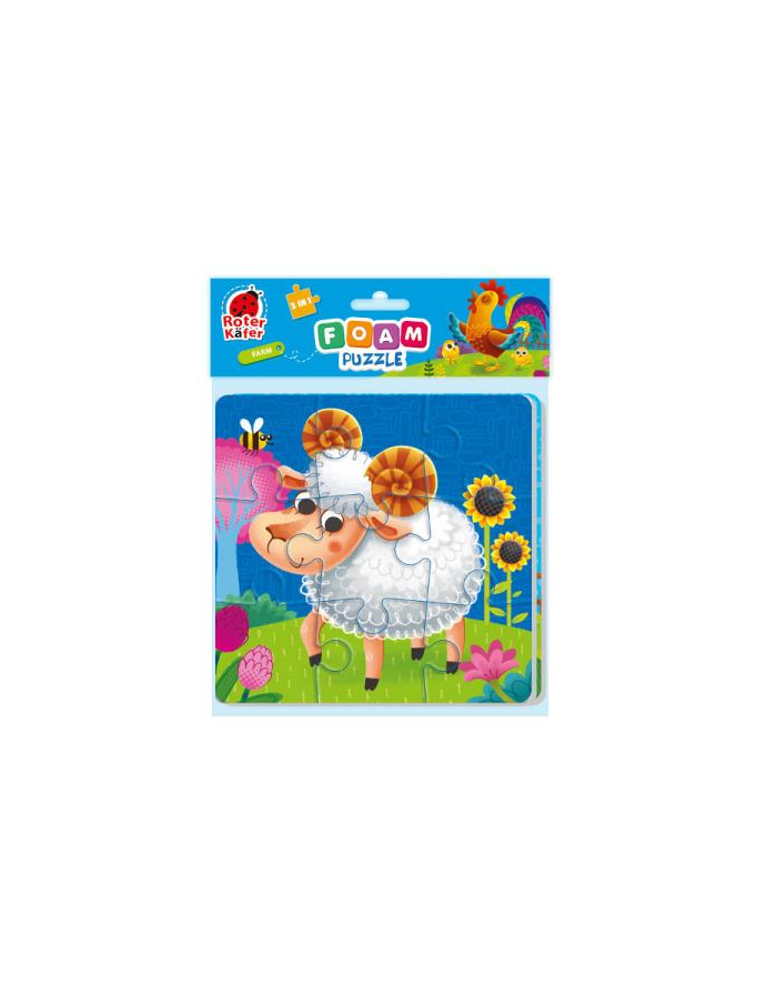 roter kafer Magnetyczne puzzle z pianki 2w1'';Farma''; RK6050-04 główny