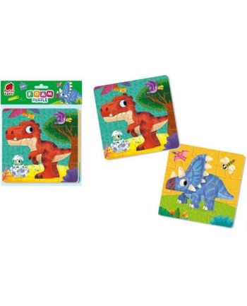 roter kafer Magnetyczne puzzle z pianki 2w1'';Dinozaury''; RK6050-06