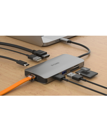 D-Link DUB-M810 HUB USB-C USB 3.0 HDMI SD/mSD