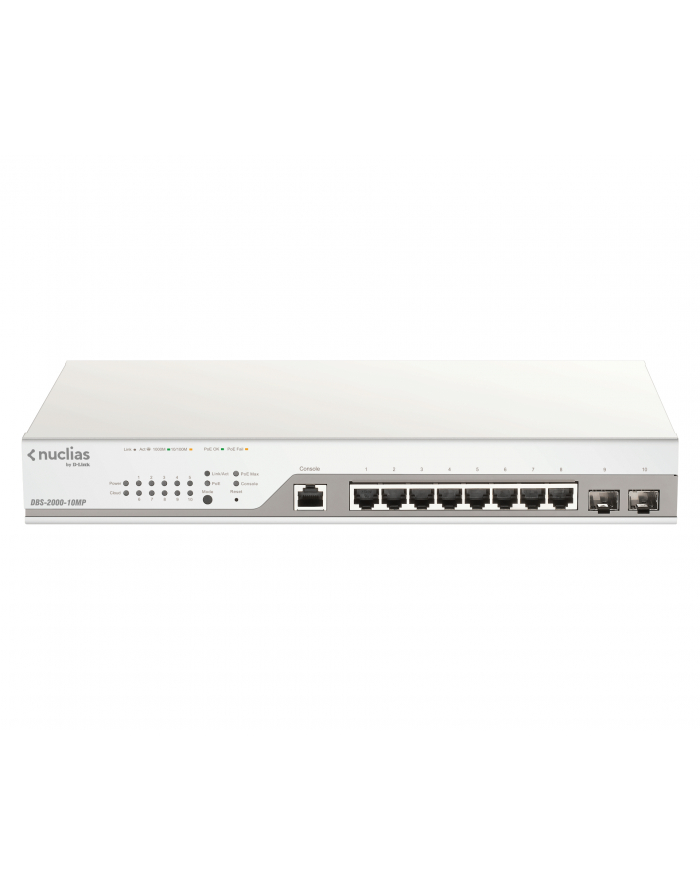 D-Link DBS-2000-10MP Switch Nuclias 8xPoE+ 2xSFP główny