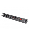 armac Listwa przeciwprzepięciowa rack 19cali M6 1,5m 6x230v czarna M6/15/R/CZ/IEC - nr 6