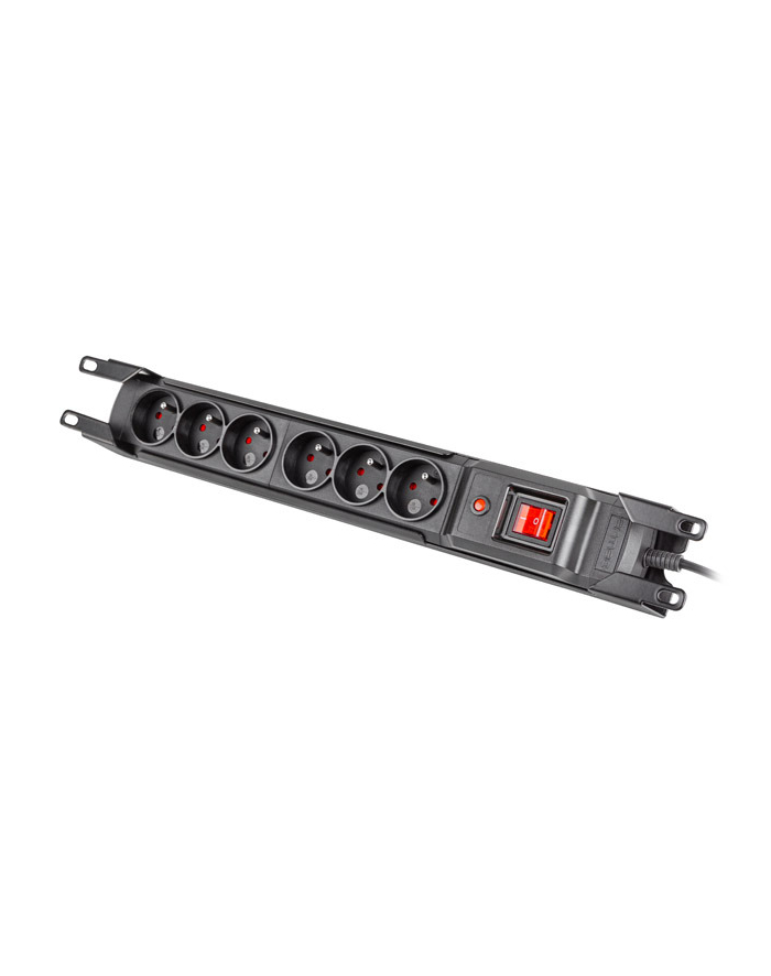 armac Listwa przeciwprzepięciowa rack 19cali M6 1,5m 6x230v czarna M6/15/R/CZ/IEC główny