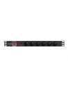 lanberg Listwa zasil.rack PDU 1U 16A 2m 6 gn. PDU-06E-0200-BK - nr 14