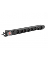 lanberg Listwa zasil.rack PDU 1U 16A 2m 8 gn. PDU-08E-0200-BK - nr 10